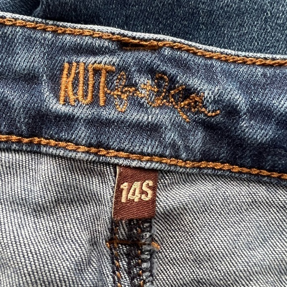 Kut From The Kloth Toothpick Skinny, High Rise, Med wash, size 14S, blue jeans. - Picture 9 of 14